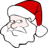 Cartoon Santa Head Clip Art